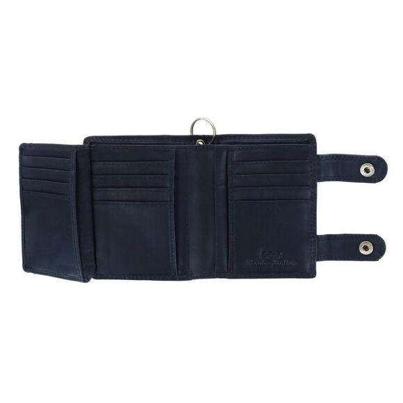 CTM Men's Leather Motorcycle RFID Bifold Chain Wallet - Picture 4 of 5